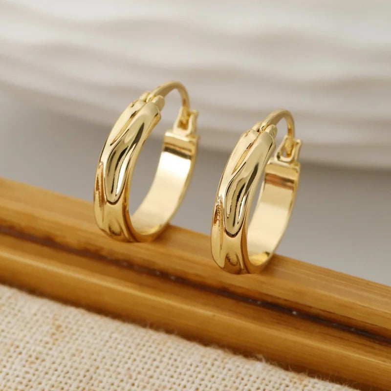 Liora Glossy Hoop Earrings