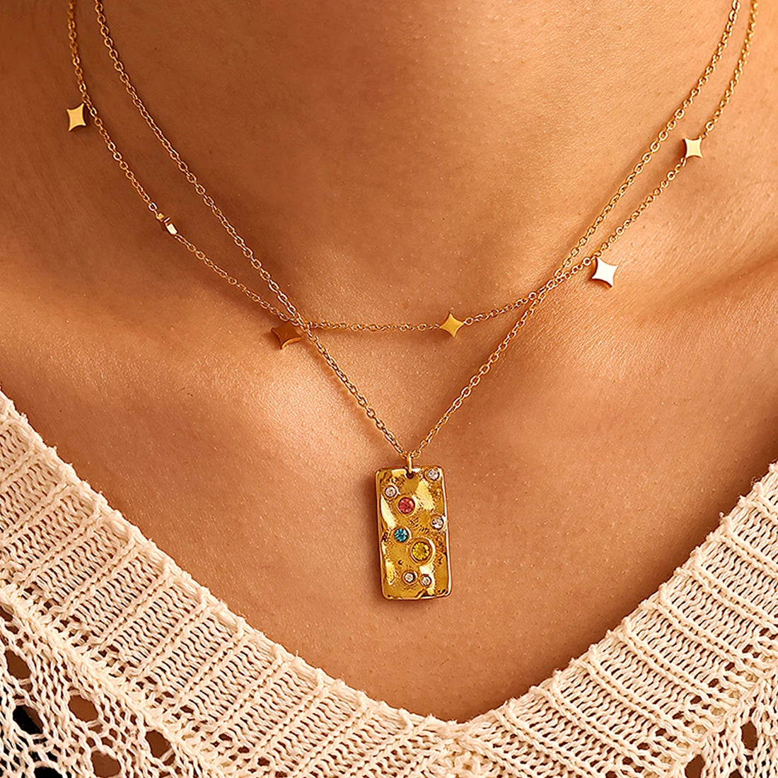 Aster Layered Necklace Set