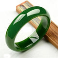 Polished Green Bangle Bracelet