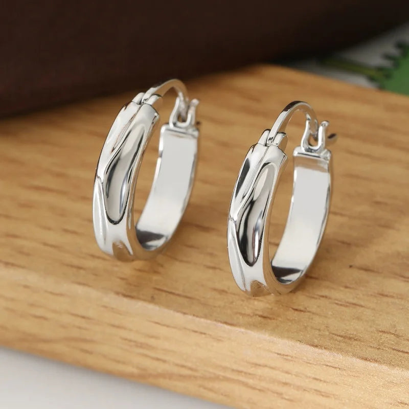 Liora Glossy Hoop Earrings